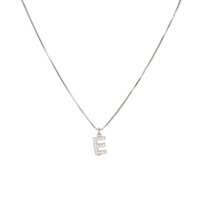 Collana Dilvdò Donna Letters in Argento Zircone CLDBE